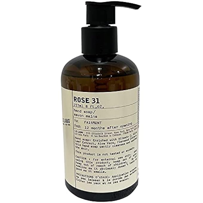 ROSE 31 LUXURY HAND SOAP 8 OZ HAND WASH